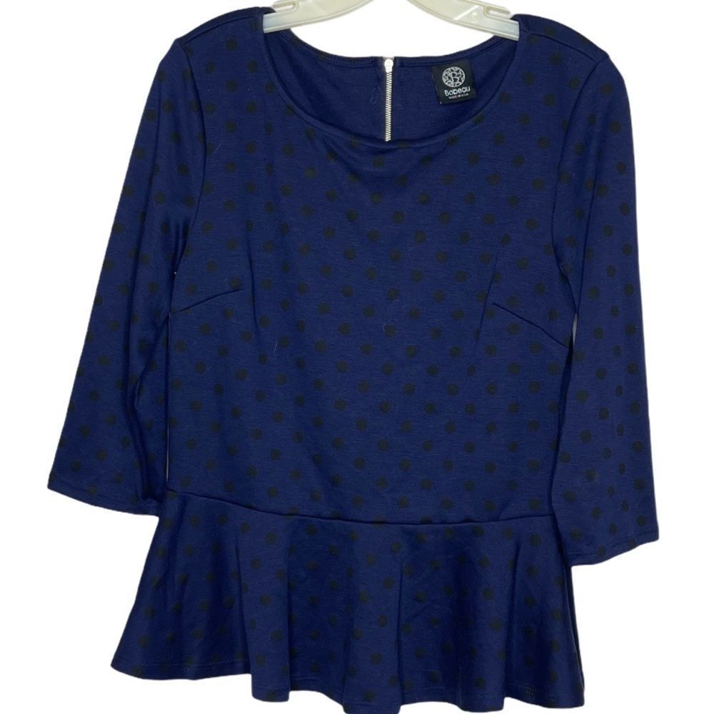 Bobeau Polka Dot Top